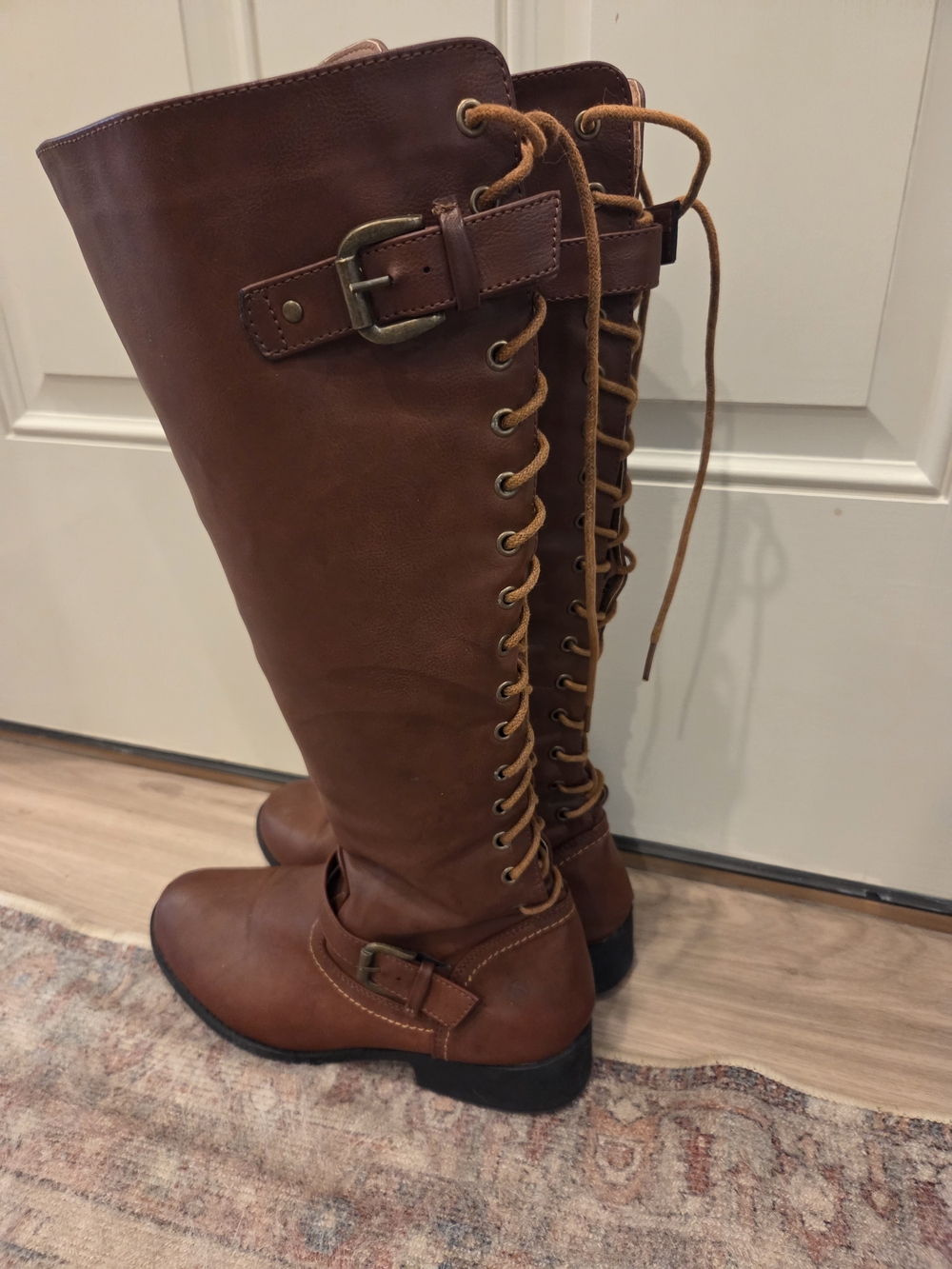 Revenge Boots Lace Up Harness Brown Boots Womens Size 9M
